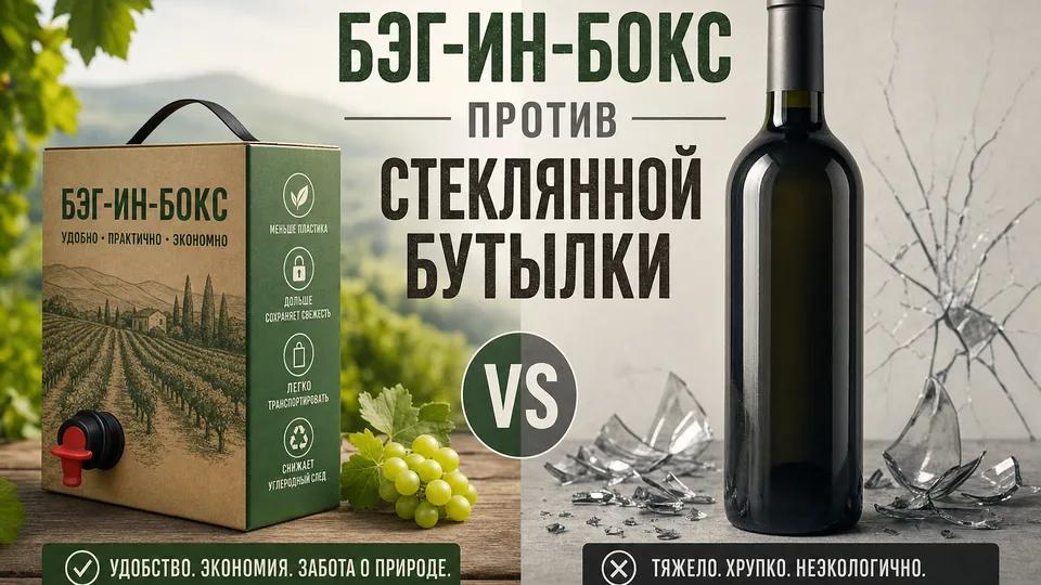 Bag-in-Box против стеклянной бутылки: что выбрать для вашего продукта?