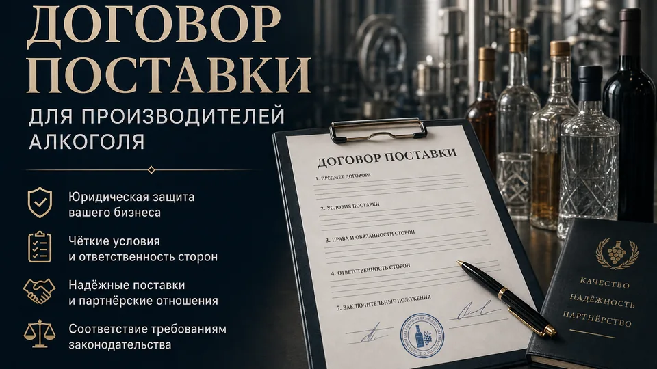 Договор поставки для производителей алкоголя: как оформить заказ упаковки без рисков